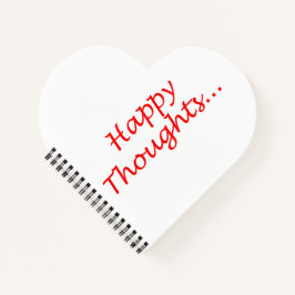 "Happy Thoughts"-Spiralheft Notizbuch