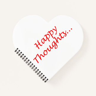 "Happy Thoughts"-Spiralheft Notizbuch