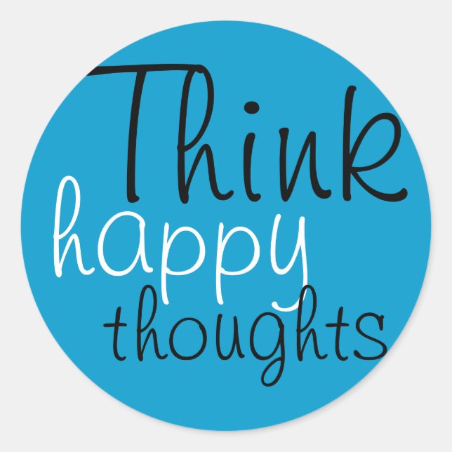 Happy Thoughts Stickers (Vorderseite)