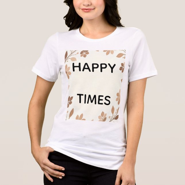 Happy time Tri-Blend shirt (Vorderseite)