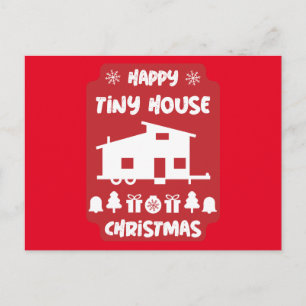 Happy Tiny House Christmas Postkarte
