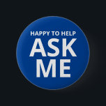 Happy to Help FRAG ME Blue Button<br><div class="desc">Happy to Help FRAG ME Blue Button</div>