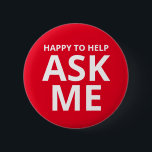 Happy to Help FRAG ME Red Button<br><div class="desc">Happy to Help FRAG ME Red Button</div>
