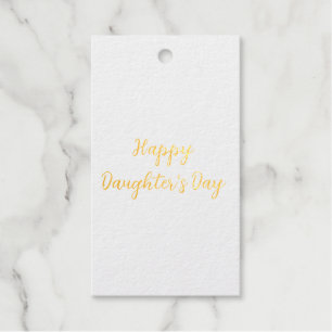 Happy Töchter Tag si.ple minimaler Name Text t Geschenkanhänger