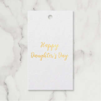 Happy Töchter Tag si.ple minimaler Name Text t Geschenkanhänger