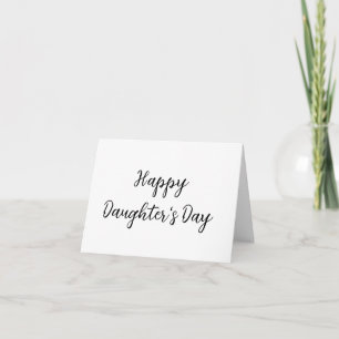 Happy Töchter Tag si.ple minimaler Name Text t Karte