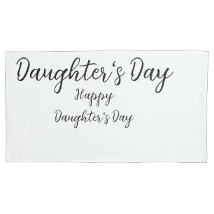 Happy Töchter Tag si.ple minimaler Name Text t Kissenbezug
