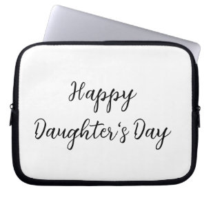 Happy Töchter Tag si.ple minimaler Name Text t Laptopschutzhülle