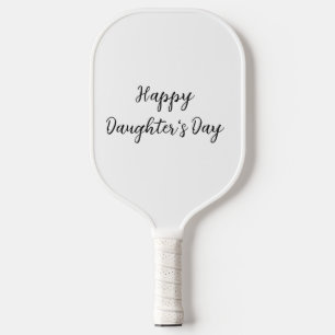 Happy Töchter Tag si.ple minimaler Name Text t Pickleball Schläger