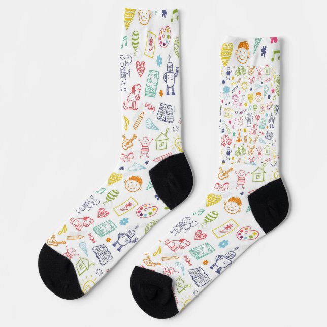 "Happy Toes Kids Socks" Socken (Linkes Detail)