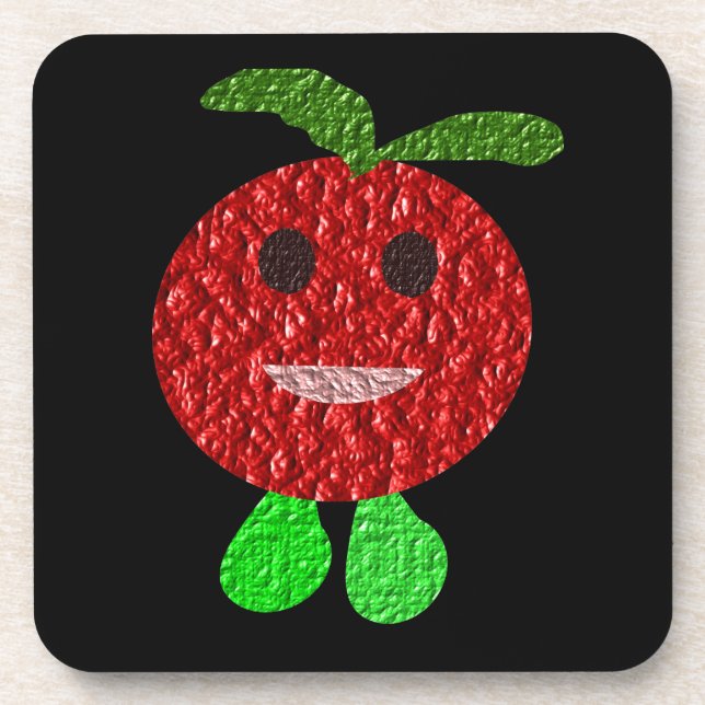Happy Tomato Cork Untersetzer (Vorderseite)