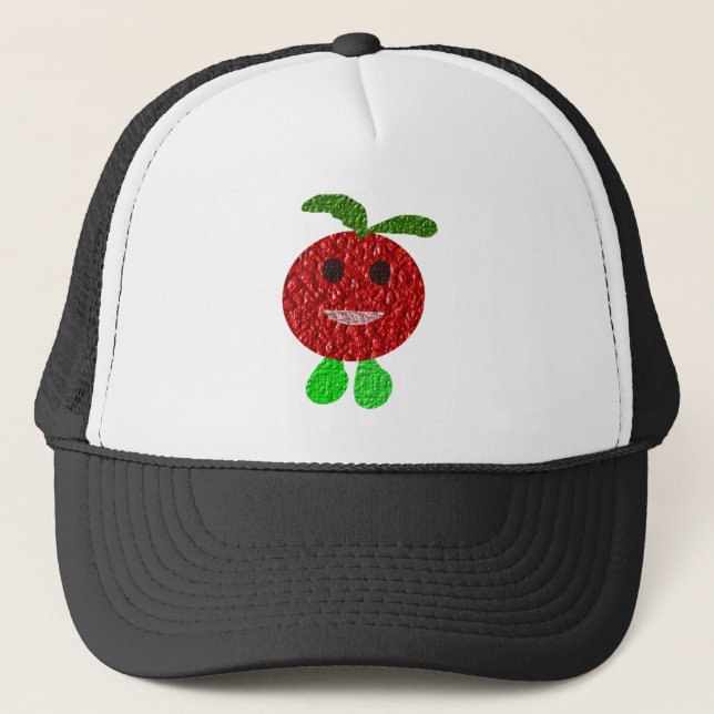 Happy Tomato Hat Truckerkappe (Vorderseite)