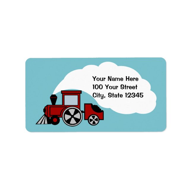 Happy Tracks-Adresse Adressaufkleber (Vorne)