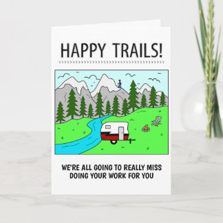 Happy Trails Retirement Card Karte