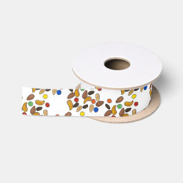 Happy Trails Summer Camp Camping Trail Mix Nuts Satinband
