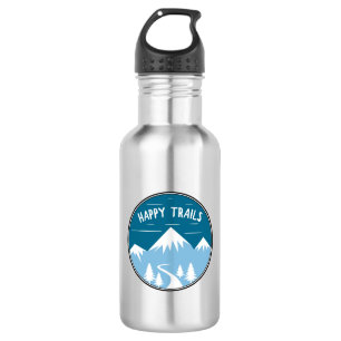 Happy Trails Wandern Edelstahlflasche