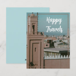 Happy Travels, Vintag Marrakesch, Marokko Feiertagskarte