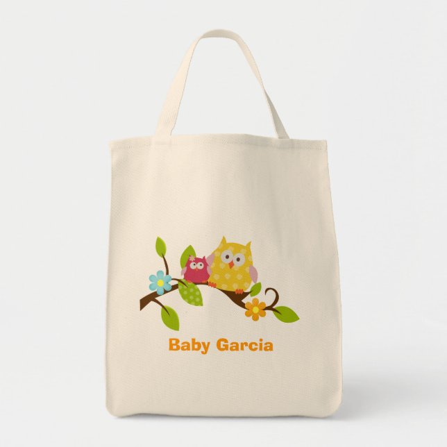 HAPPY TREE OWLS Sac fourre-tout personnalisé (Devant)