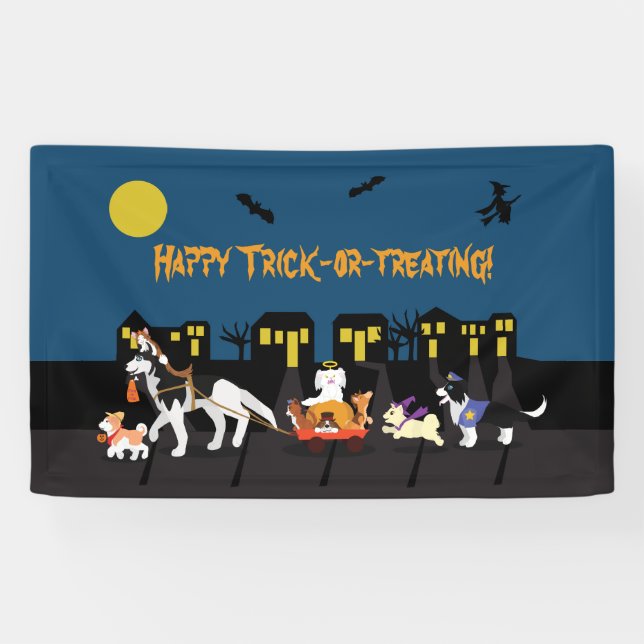 Happy Trick oder Treating! Banner (Horizontal)