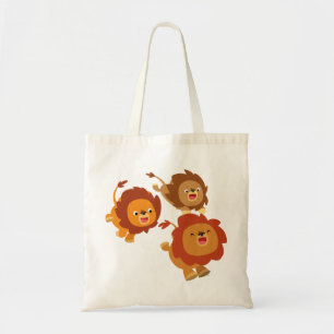 Happy Trio des Niedlichen Cartoon Lions Bag Tragetasche