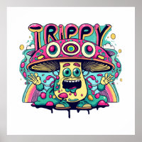Happy Trippy Mushroom