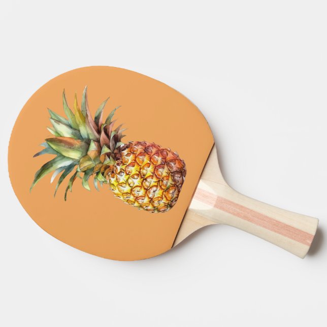 Happy Tropical Pineaple Tischtennis Schläger (Seitenansicht)