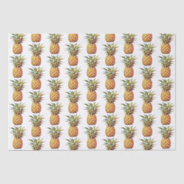 Happy Tropical Pineapples Seidenpapier