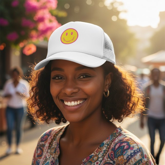 Happy Trucker Hat Truckerkappe (Von Creator hochgeladen)