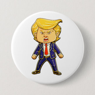 Happy Trump Pin Meme Angry Trump Pop Art Button