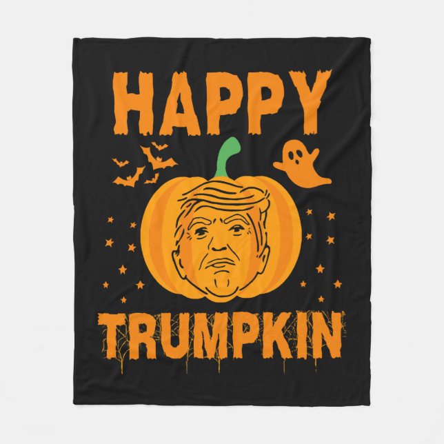 Happy Trumpkin macht Halloween wieder groß Fleecedecke (Vorderseite)