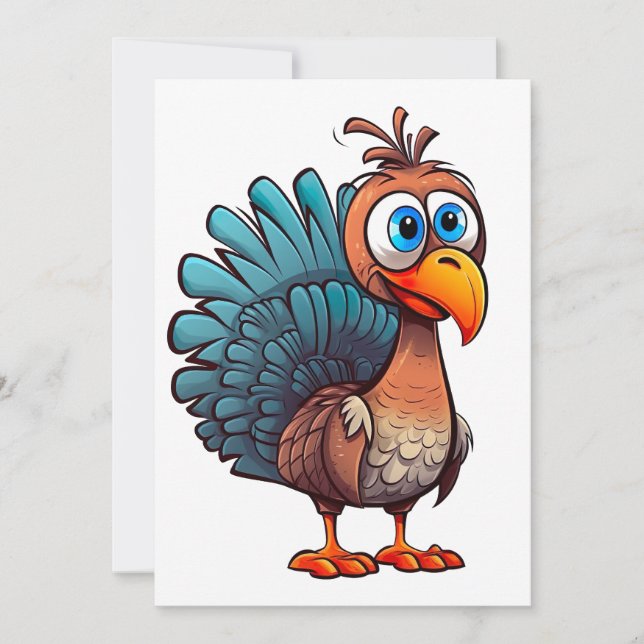 Happy Turkey Day Card Feiertagskarte (Vorderseite)