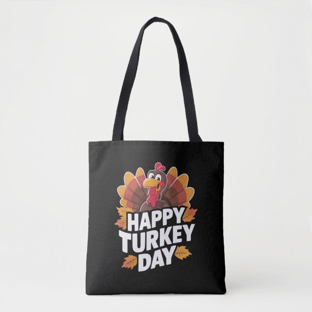 Happy Turkey Day Erntedank Day Holiday Geschenk Tasche (Vorderseite)