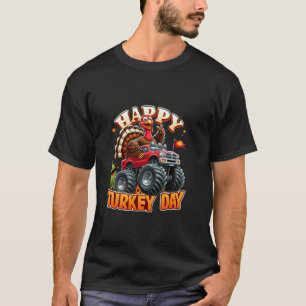 Happy Turkey Day Erntedank Türkei Niedliches Monst T-Shirt