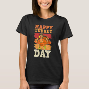 Happy Turkey Day Niedlich Little Pilgrim Erntedank T-Shirt