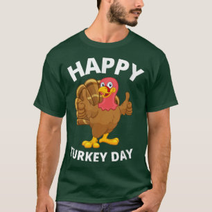 Happy Turkey Erntedank Friendsgiving Funny Fall T-Shirt