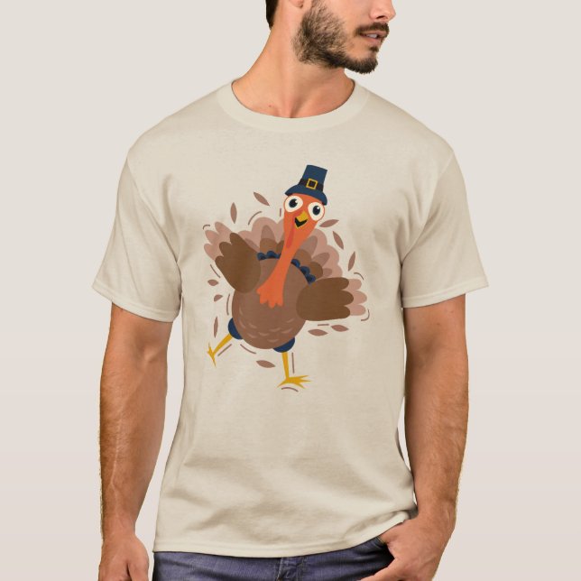 Happy Turkey T-Shirt (Vorderseite)