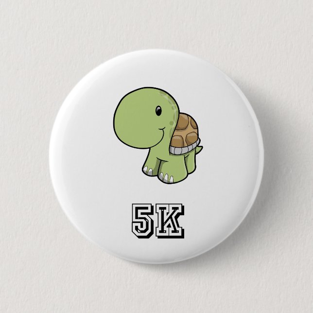 Happy Turtle 5K Button (Vorderseite)