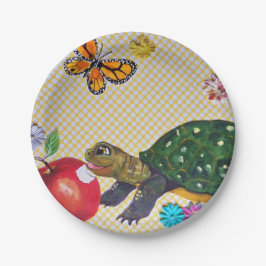 Happy Turtle Kids's Party liefert Shabby Chic Pappteller