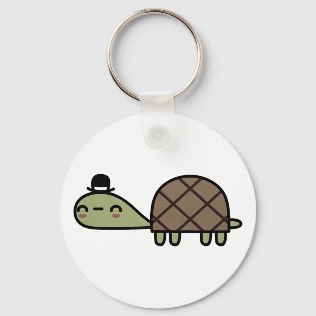 Happy Turtle Schlüsselanhänger (Vorderseite)
