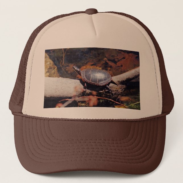 Happy Turtle Truckerkappe (Vorderseite)