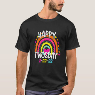 Happy Twosday 02-22-2022 Dienstag, Februar 2022 T-Shirt