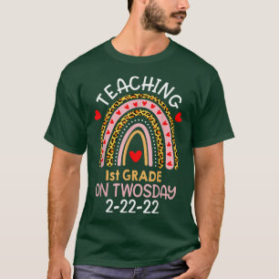 Happy Twosday 22222 Teaching 1St Grade On Twosday T-Shirt