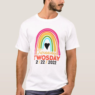Happy Twosday Twinning Twosday 2-22-22 Februar 22 T-Shirt