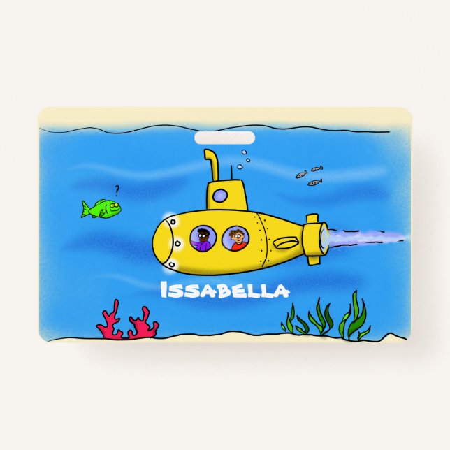 Happy U-Boot-Cartoon Ausweis (Vorderseite)