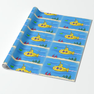 Happy U-Boot-Cartoon Geschenkpapier