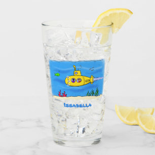 Happy U-Boot-Cartoon Glas