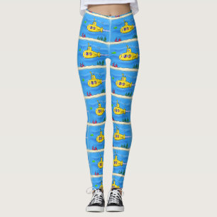 Happy U-Boot-Cartoon Leggings