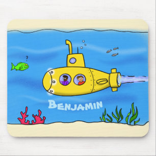 Happy U-Boot-Cartoon Mousepad