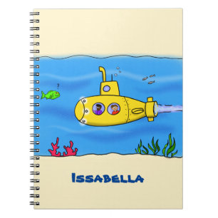 Happy U-Boot-Cartoon Notizblock