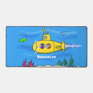 Happy U-Boot-Cartoon Schreibtischunterlage